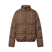 Louis Vuitton Monogram Printed Light Down Jacket Brown