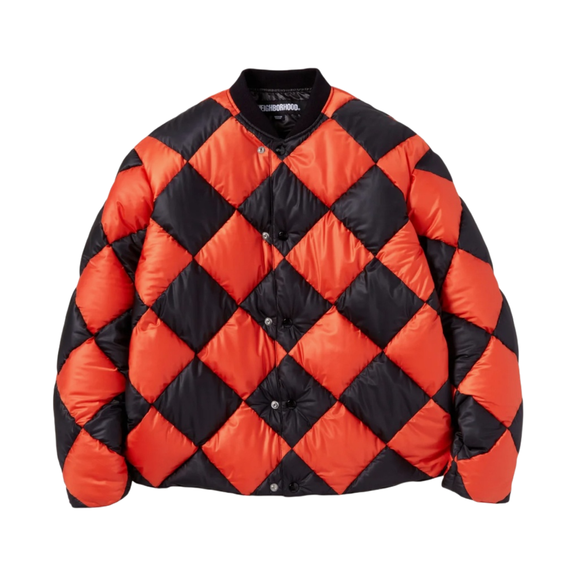 네이버후드 체커 다운 자켓 오렌지(Neighborhood Checker Down Jacket Orange)