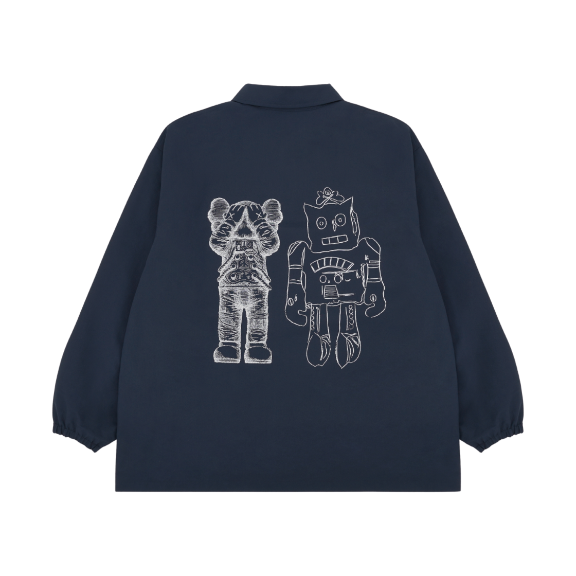 유니클로 UT x 카우스 x 워홀 코치 자켓 네이비(Uniqlo UT x Kaws x Warhol Coach Jacket Navy)