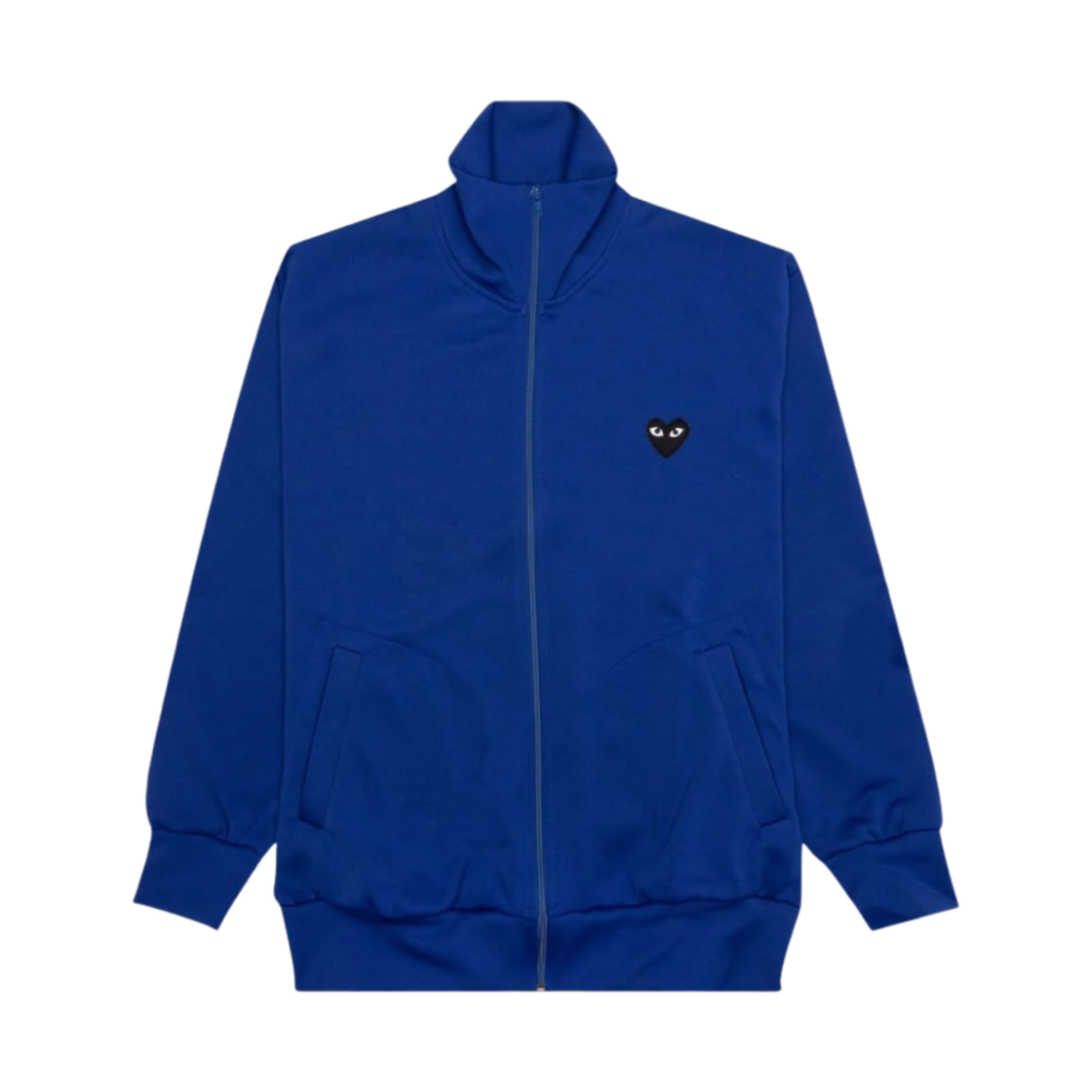 AZ-T256-051-2 Play Comme des Garcons Big Black Heart Print Track Jacket Blue
