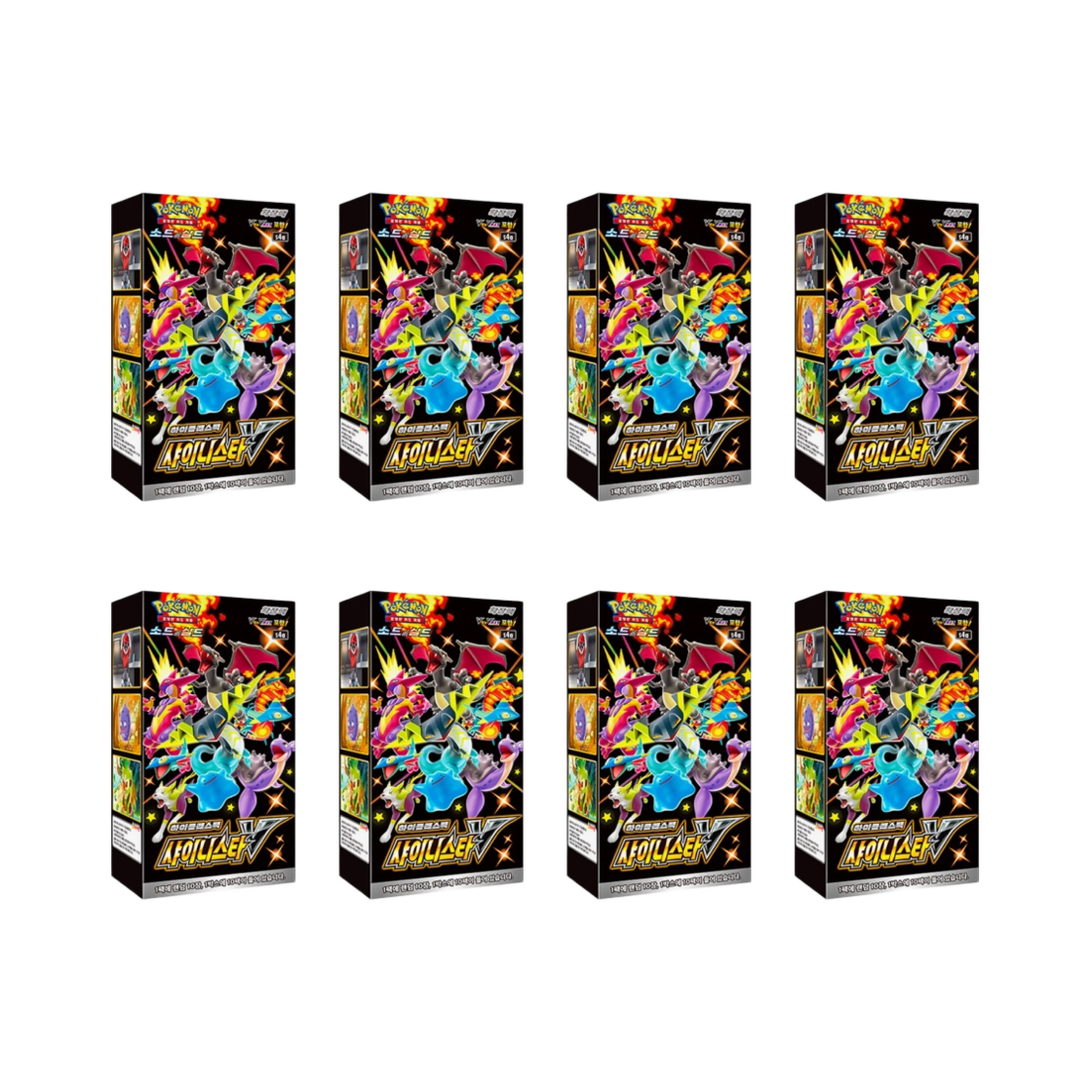 포켓몬 TCG 소드&실드 하이클래스팩 샤이니스타 V 8박스 (총 80팩)(Pokemon TCG Sword & Shield High Class Pack Shiny Star V 8 Boxes (Total Pack of 80))