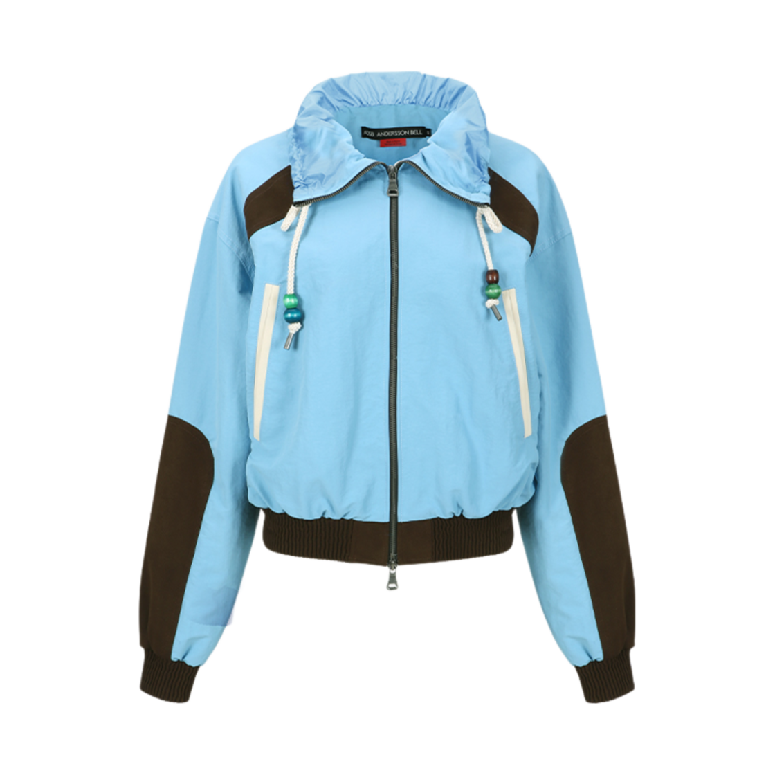 awa685w(SKY BLUE) ADSB Andersson Bell Sadie Color Block Bomber Jacket Sky Blue