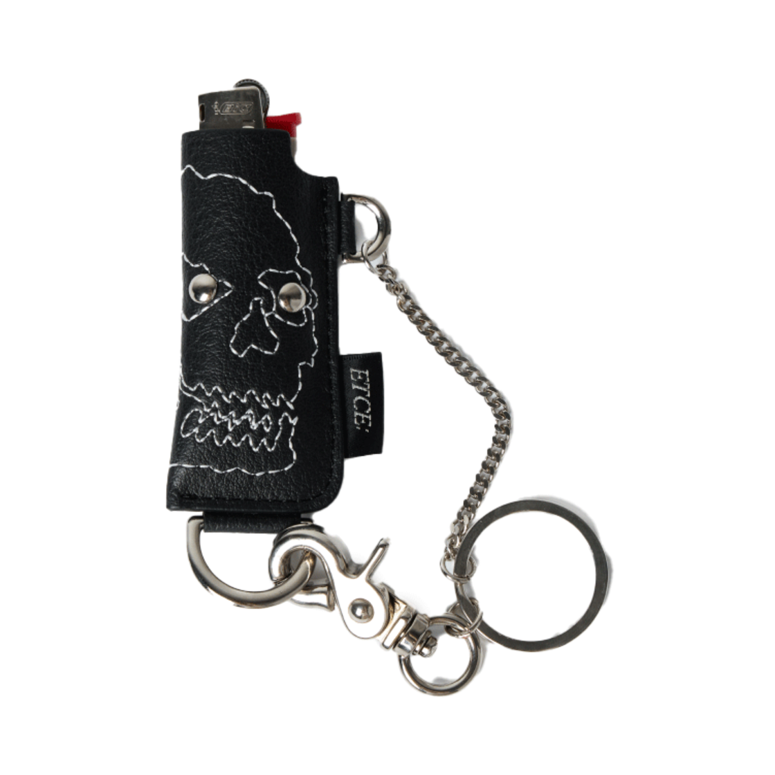 이티씨이 스컬 라이터 키링 블랙(ETCE Skull Lighter Keyring Black)