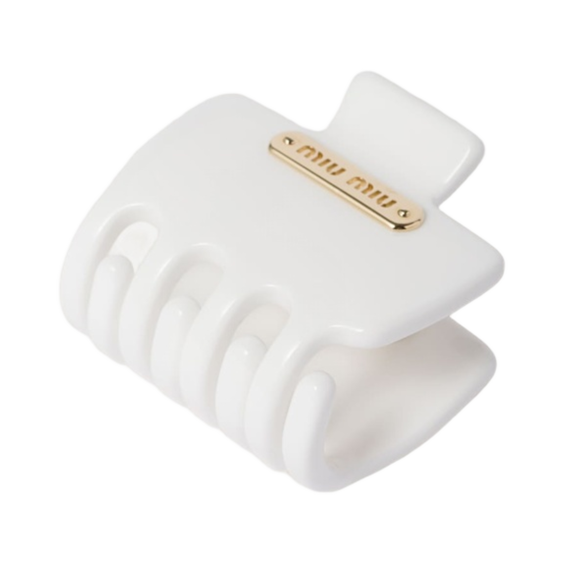 (W) 미우 미우 플렉시글라스 클립 화이트((W) Miu Miu Plexiglas Clip White) - 2