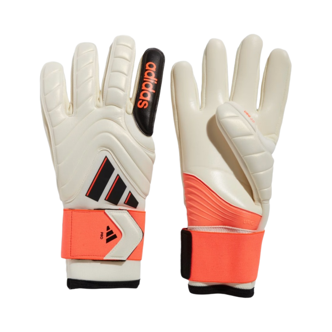 아디다스 코파 프로 골키퍼 글러브 아이보리 솔라 레드 블랙(Adidas Copa Pro Goalkeeper Gloves Ivory Solar Red Black)
