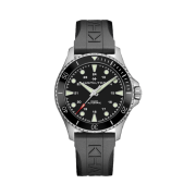 Hamilton Khaki Navy Scuba Auto 43mm Rubber Band Black
