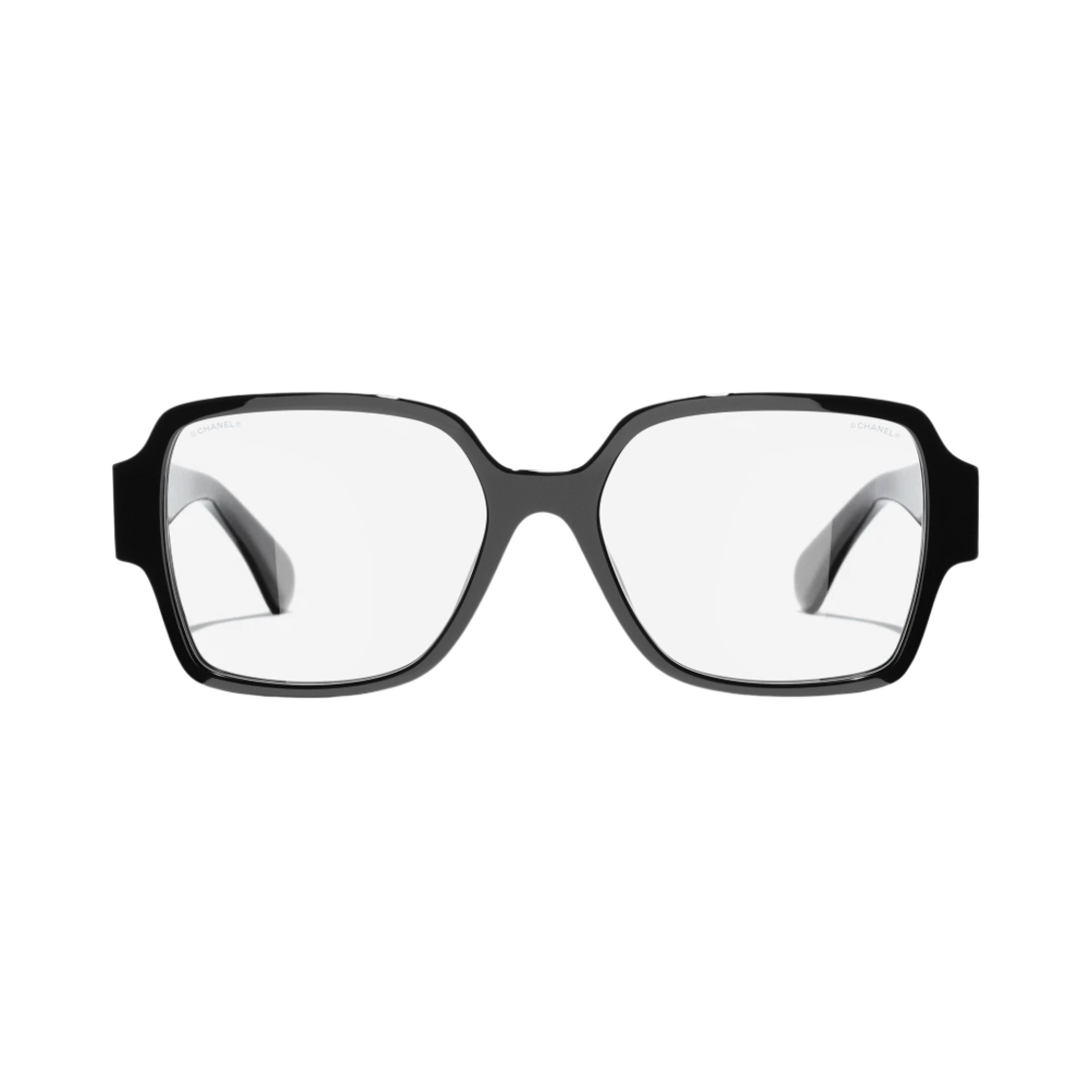 샤넬 블루 라이트 스퀘어 프레임 아세테이트 & 블랙 인터내셔널 핏(Chanel Square Blue Light Glasses Acetate & Black International Fit)