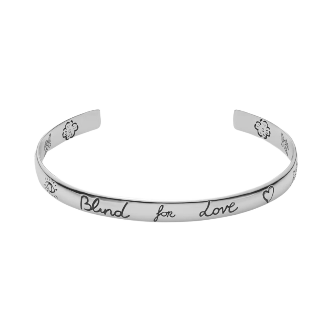 구찌 블라인드 포 러브 브레이슬릿 실버(Gucci Blind for Love Bracelet Silver)