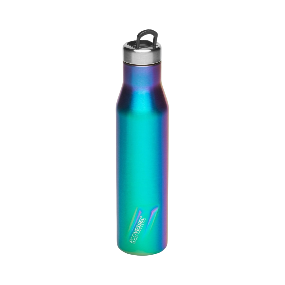 에코베슬 뉴 아스펜 25온즈 히든 핸들 탑 보틀 텀블러 750ml 오버 더 레인보우(Ecovessel New Aspen 25 oz. Bottle with Hidden Handle Top Tumbler 750ml Over the Rainbow)