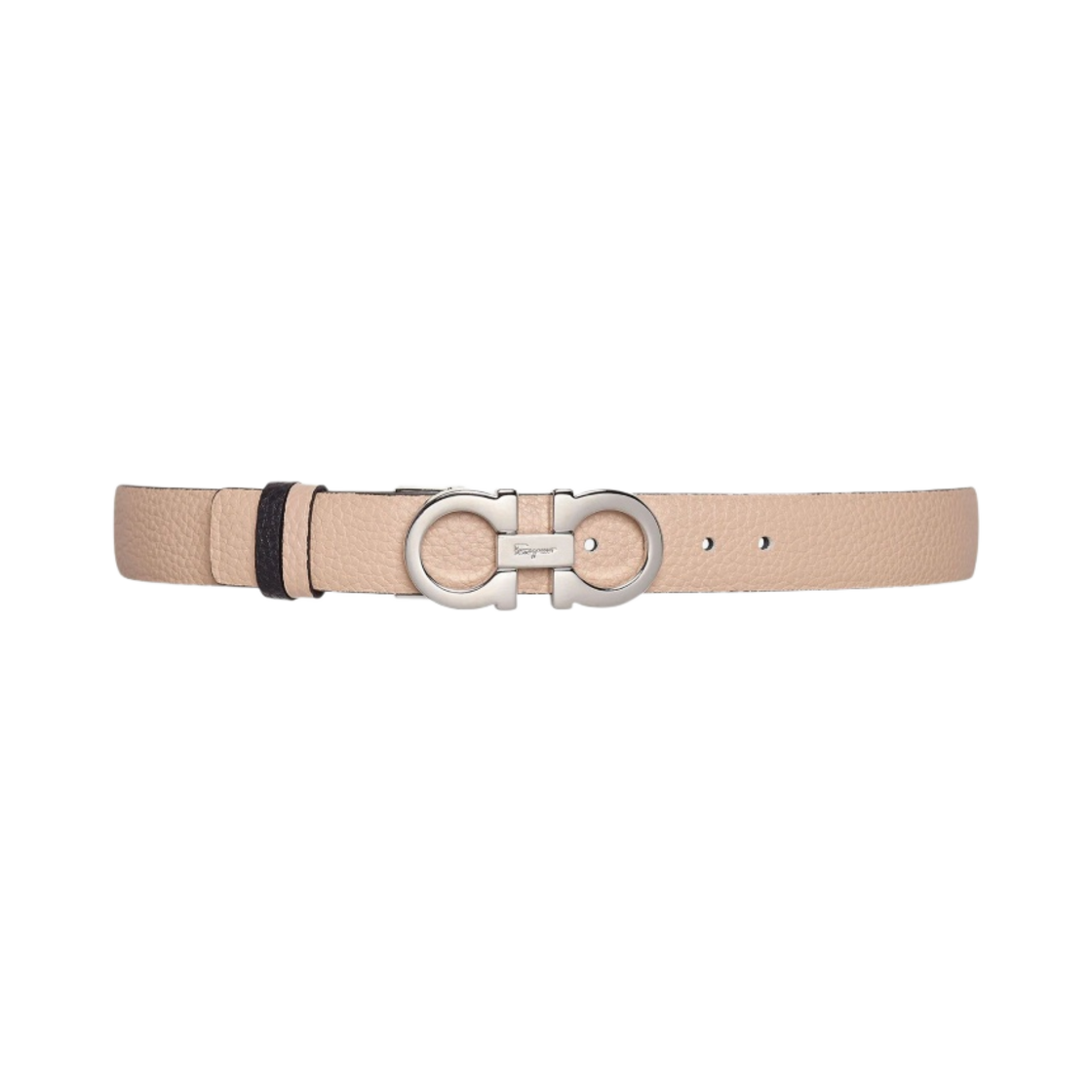 페라가모 리버시블 어드저스터블 간치니 벨트 뉴 비스크 블랙(Ferragamo Reversible Adjustable Gancini Belt New Bisque Black) - 1