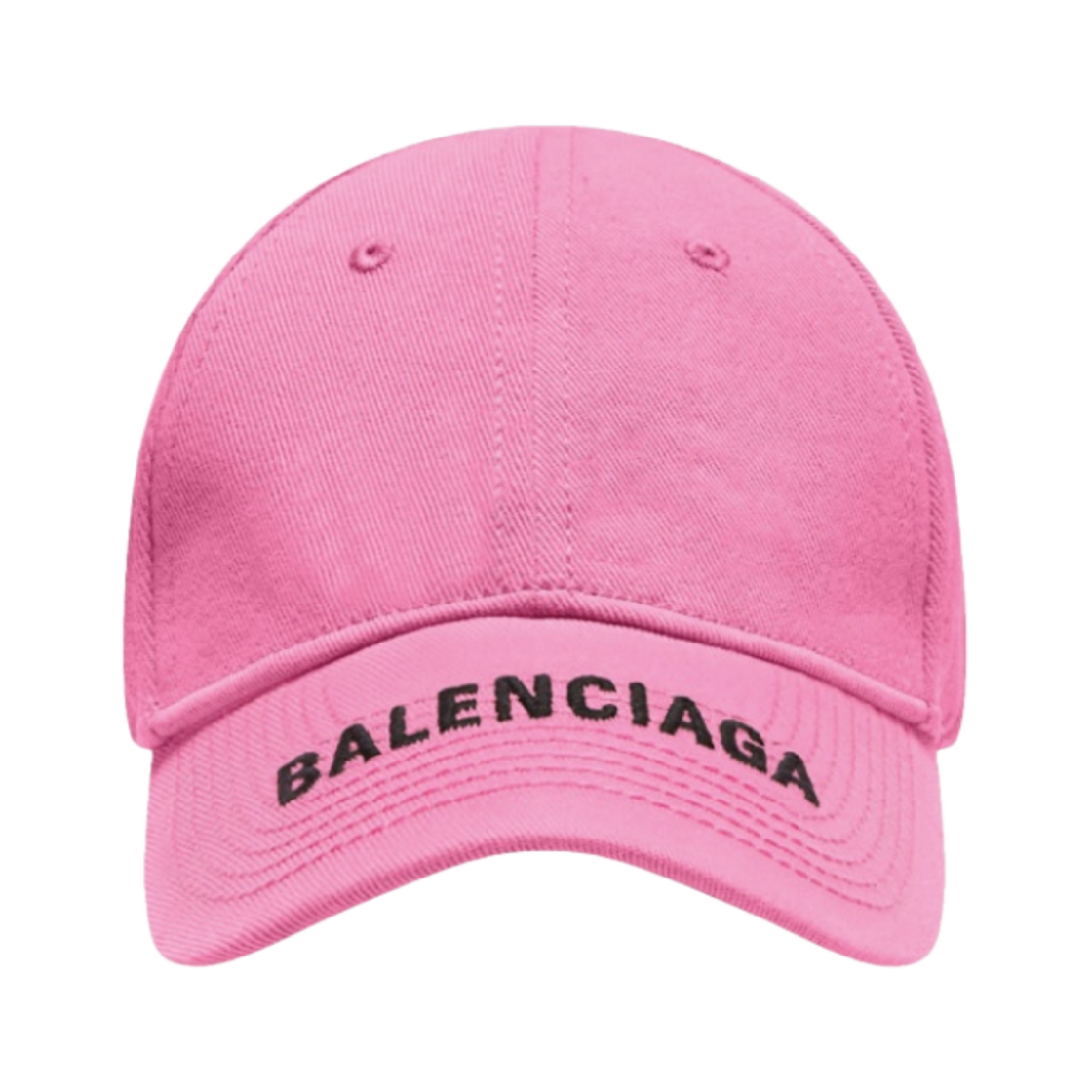 (W) 발렌시아가 자수 로고 캡 핑크