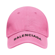 (W) Balenciaga Embroidered Logo Cap Pink