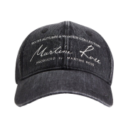 Martine Rose Signature Cap Washed Black