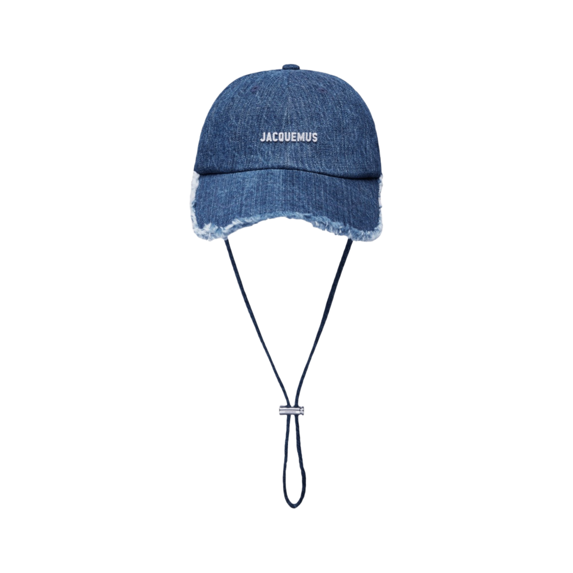 자크뮈스 라 카스케트 아티초크 프린지 베이스볼 캡 블루(Jacquemus La Casquette Artichaut Fringe Baseball Cap Blue)