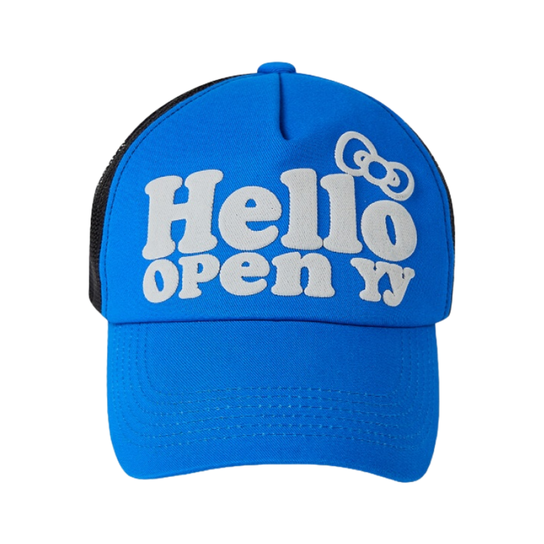 ハローキティ OPEN YY HELLO KITTY  TRUCKER CAP HELLO KITTY X YY TRUCKER CAP, BLACK