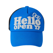 Open Yy x Hello Kitty Hello Trucker Cap Blue