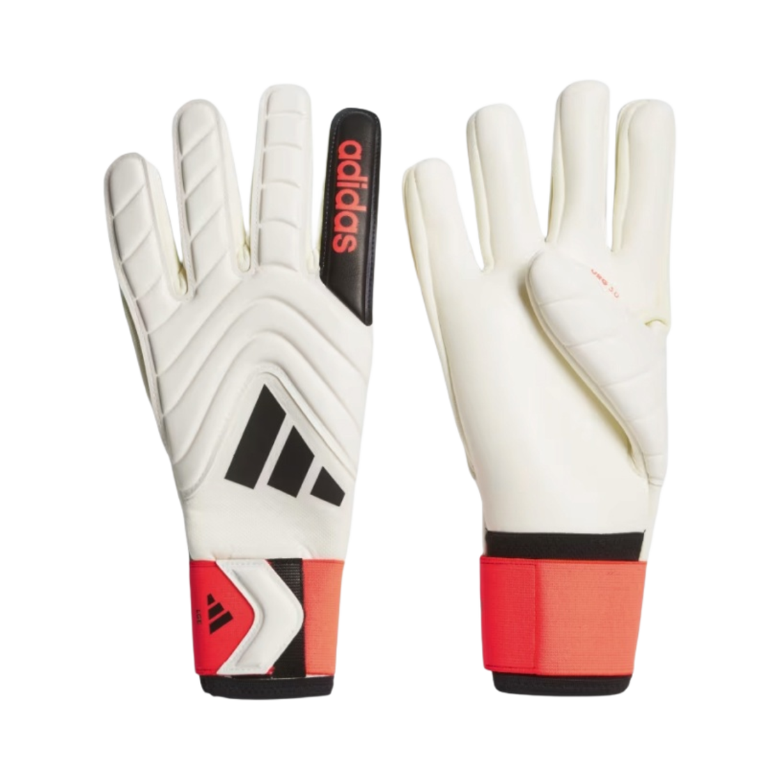 아디다스 코파 리그 골키퍼 글러브 아이보리 솔라 레드 블랙(Adidas Copa League Goalkeeper Gloves Ivory Solar Red)