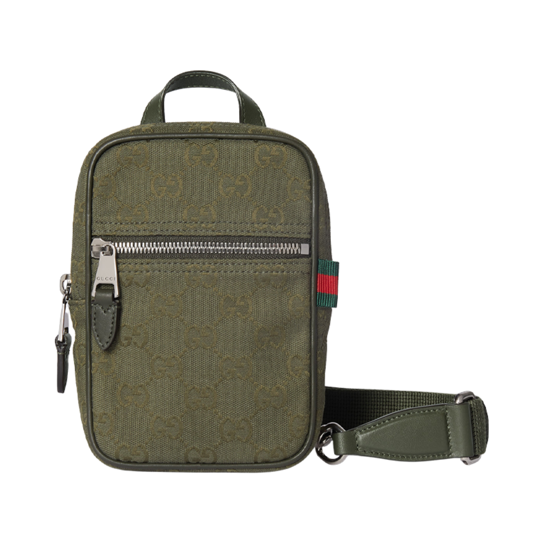 구찌 GG 캔버스 미니 슬링백 포레스트 그린(Gucci GG Canvas Mini Slingbag Forest Green) - 1