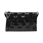 Bottega Veneta Large Leather Cassette Black