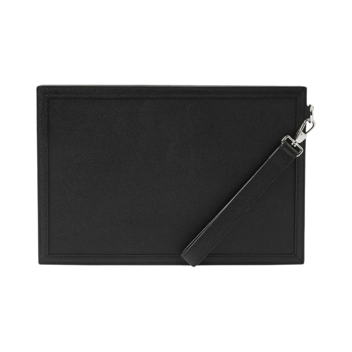 버버리 그레이니 레더 TB 지퍼 파우치 블랙(Burberry Grainy Leather TB Zip Pouch Black) - 3