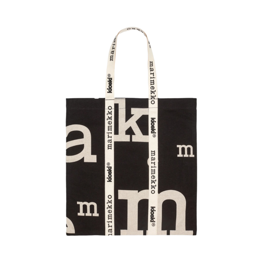092251-910 Marimekko Carrier Midi Marimerkki Bag Black White