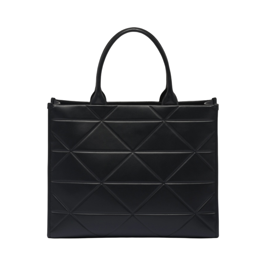 프라다 탑스티칭 라지 레더 프라다 심볼 백 블랙(Prada Large Leather Prada Symbole Bag with Topstitching Black) - 2