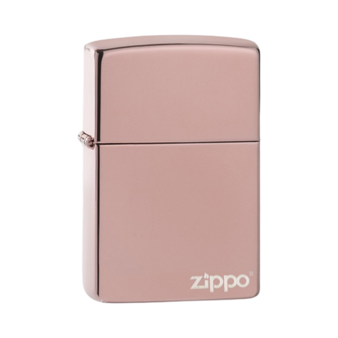 지포 하이 폴리쉬 로고 라이터 로즈 골드(Zippo High Polish Logo Lighter Rose Gold)