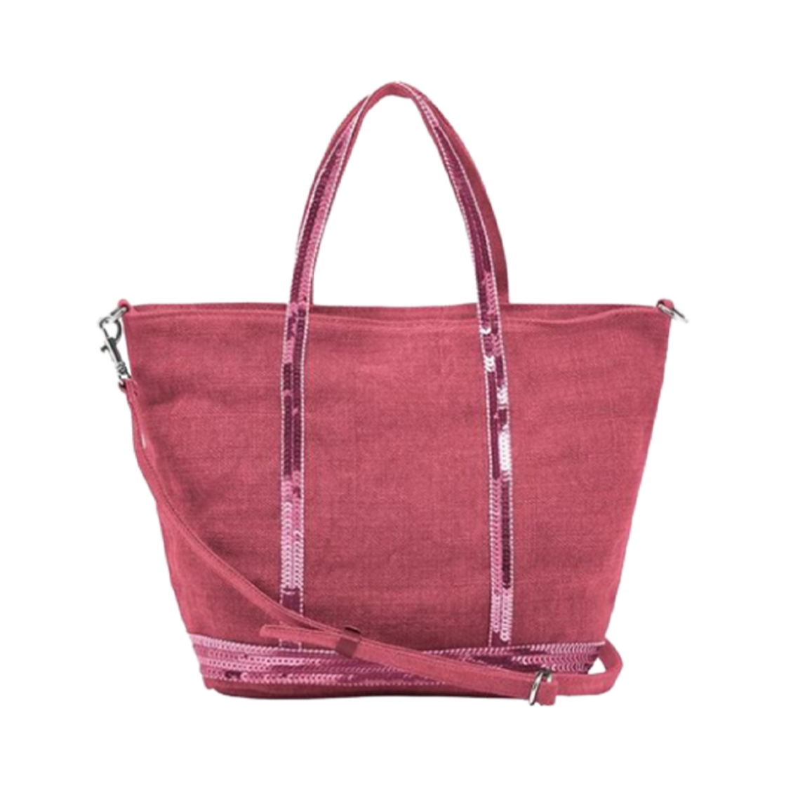 바네사 브루노 리넨 S 카바스 토트 가넷(Vanessa Bruno Linen S Cabas Tote Garnet)