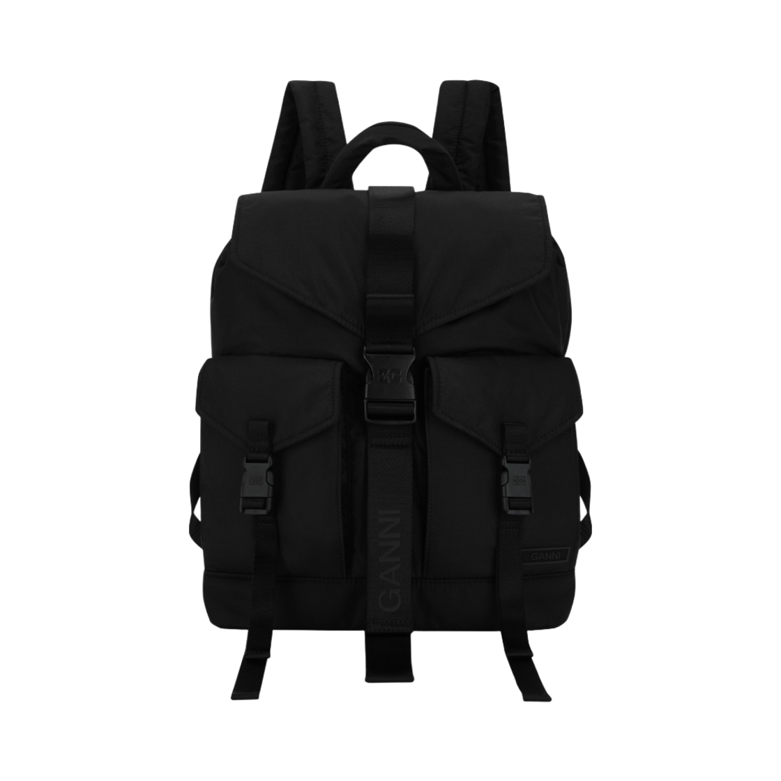 A4755-099 Ganni Tech Backpack Black