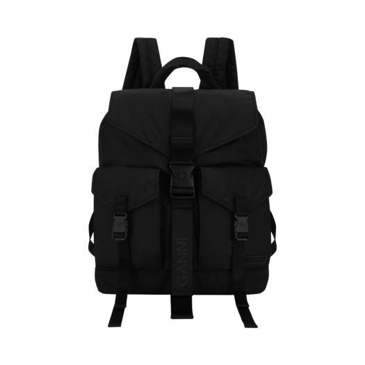 A4755-099 Ganni Tech Backpack Black