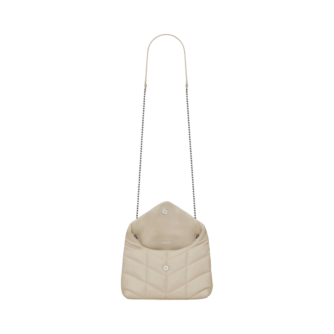 생로랑 퀼티드 램스킨 퍼퍼 토이백 블랑 빈티지(Saint Laurent Puffer Toy Bag in Quilted Lambskin Blanc Vintage) - 4