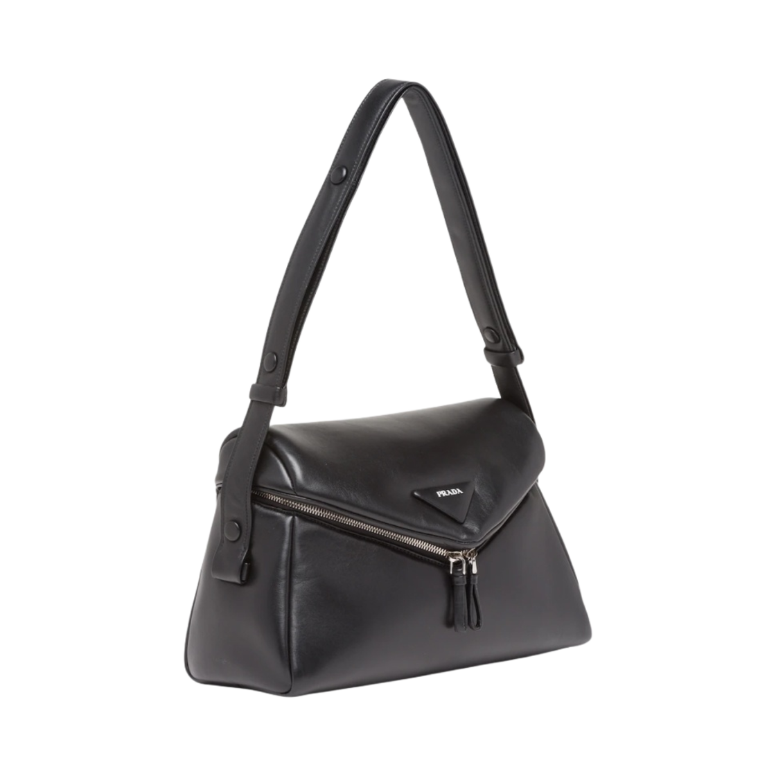 프라다 패딩 나파 레더 프라다 시그노 백 블랙(Prada Padded Nappa Leather Prada Signaux Bag Black) - 2