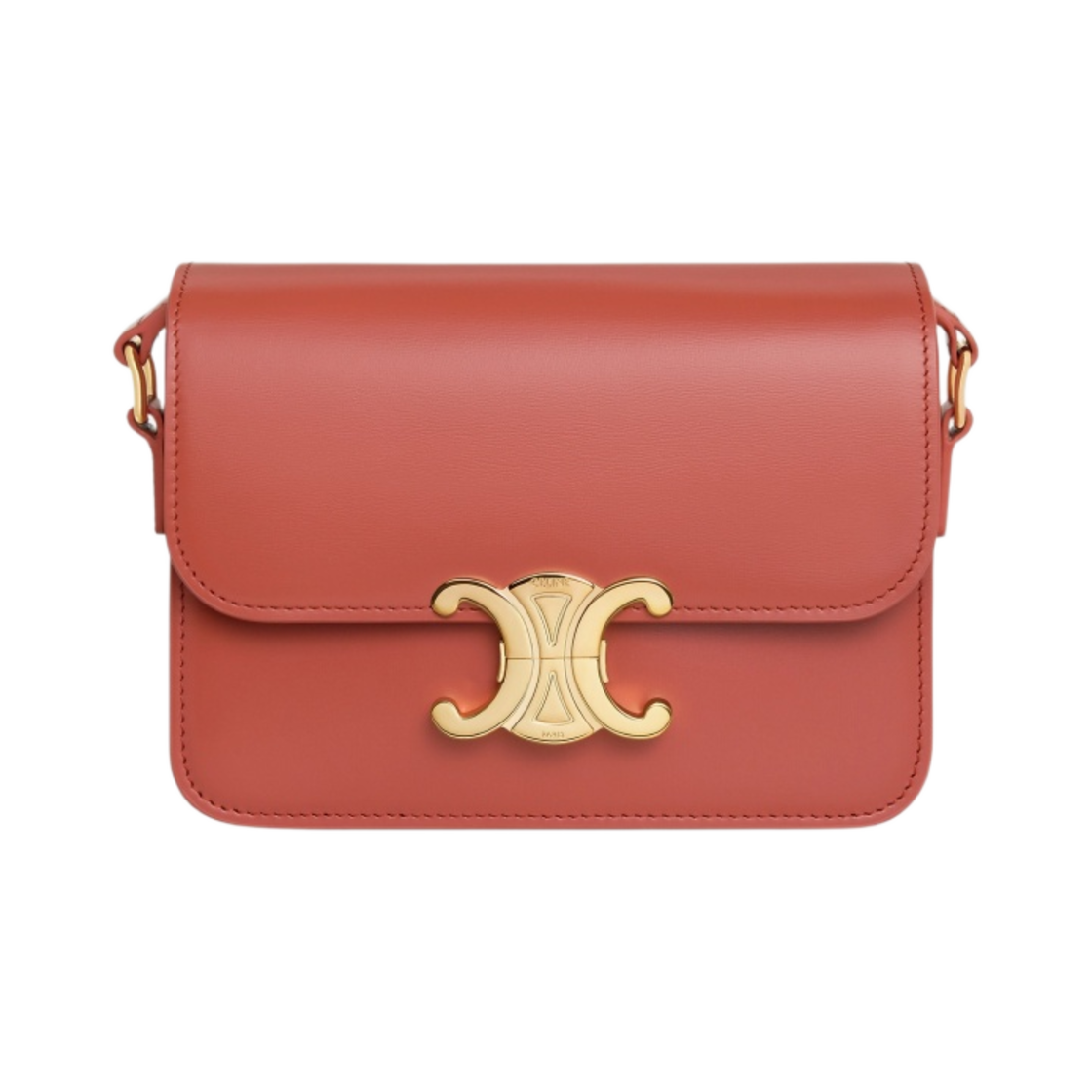 셀린느 틴 트리옹프 백 샤이니 카프스킨 레드 캐년(Celine Teen Triomphe Bag in Shiny Calfskin Red Canyon) - 1