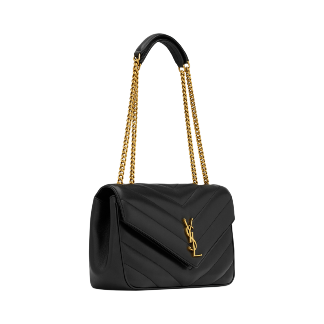 생로랑 루루 미디움 마틀라세 램스킨 느와르(Saint Laurent Loulou Medium in Matelasse Lambskin Noir) - 2
