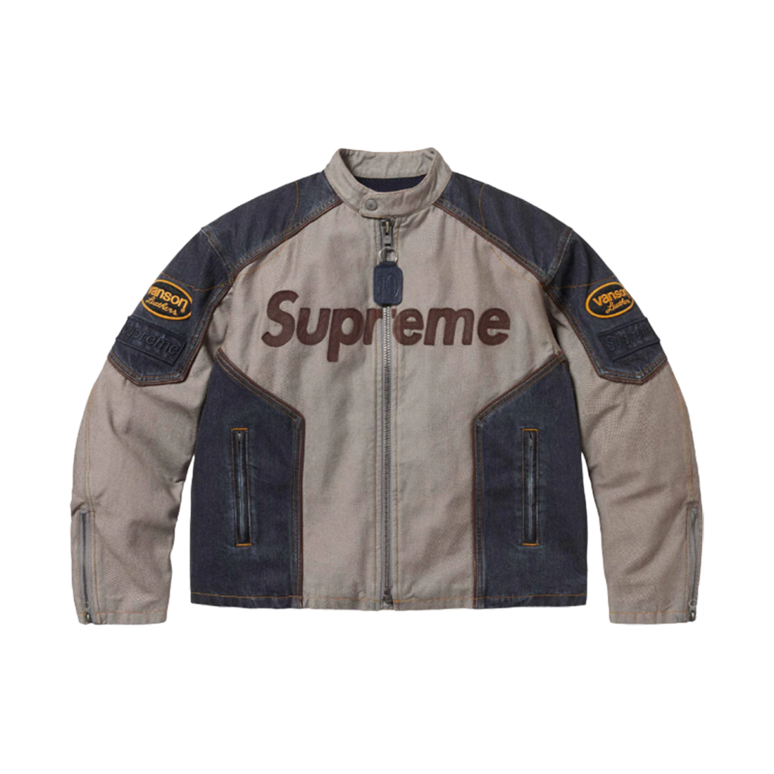 슈프림 x 밴슨 레더스 코듀라 코튼 자켓 데님 - 25SS(Supreme x Vanson Leathers Cordura Cotton Jacket Denim - 25SS)