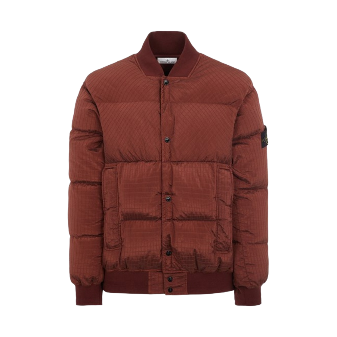 791543232-V0077 Stone Island 43232 Macro Ripstop Nylon Metal in Econyl Regenerated Nylon Down-TC Chestnut Brown - 23FW - 대표 이미지 #1