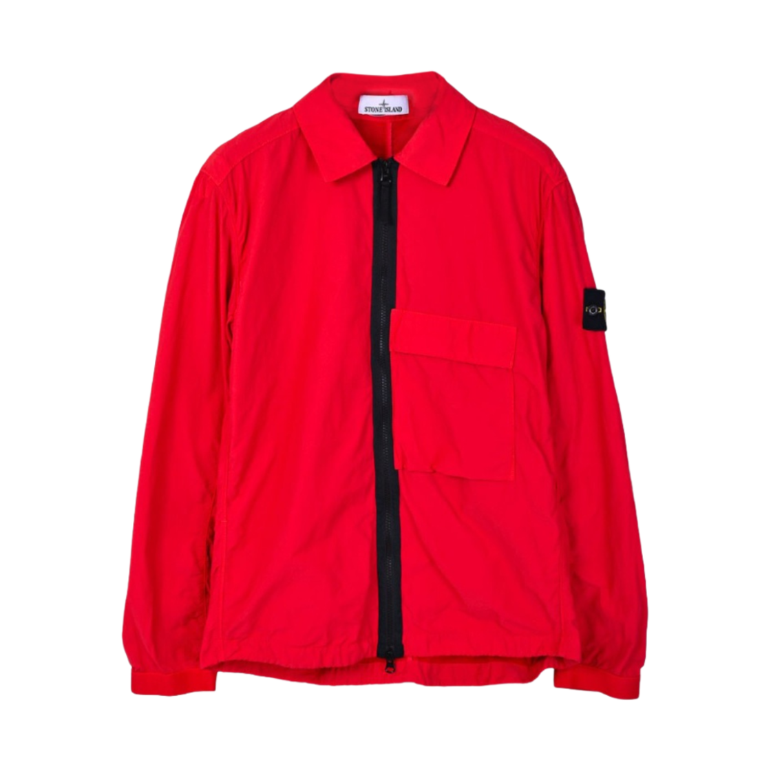스톤 아일랜드 10303 나슬란 라이트 가먼트 다이드 오버셔츠 레드 - 22FW(Stone Island 10303 Naslan Light Garment Dyed Overshirt Red - 22FW) - 1