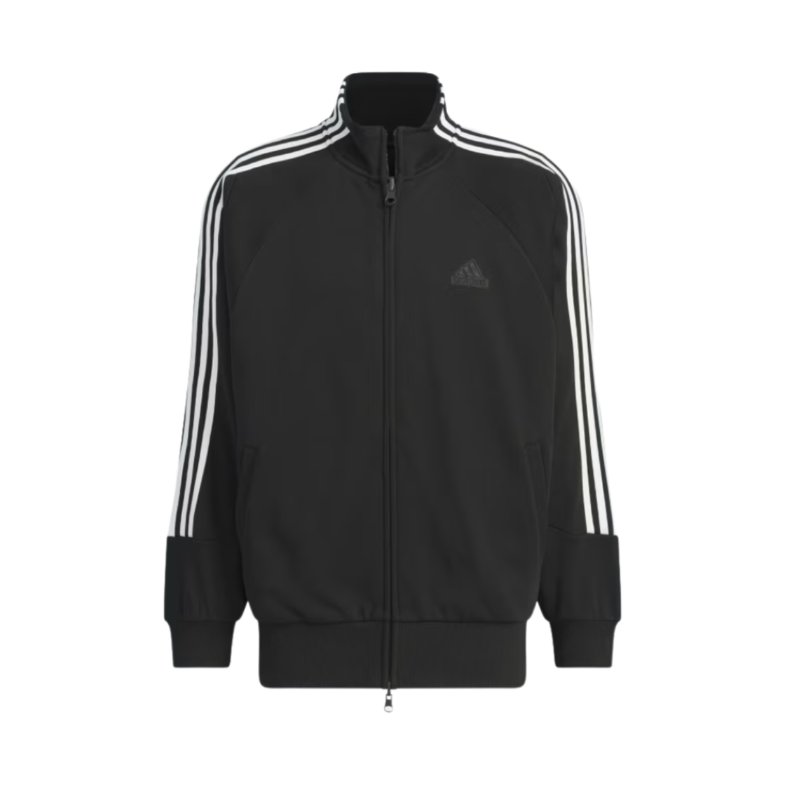 아디다스 3S 니트 트랙탑 블랙 - KR 사이즈(Adidas 3S Knit Track Top Black - KR Sizing)