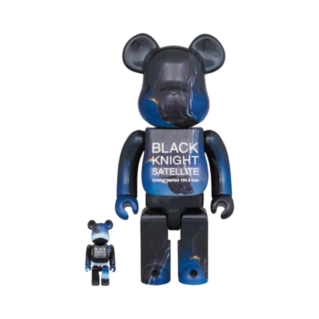 - Bearbrick Black Knight Satellite 100% & 400% Set