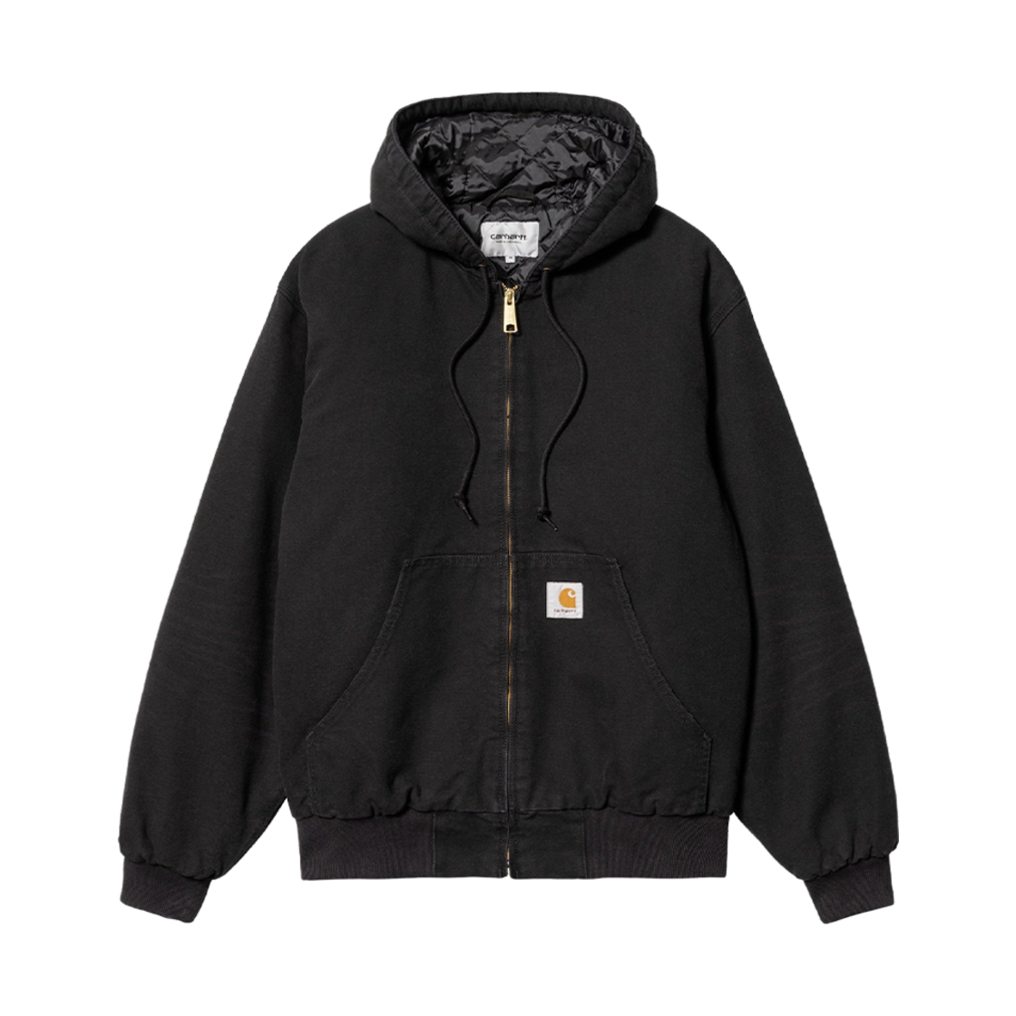 칼하트 WIP 디어본 캔버스 OG 액티브 자켓 블랙 에이지드 캔버스 - 윈터(Carhartt WIP Dearborn Canvas OG Active Jacket Black Aged Canvas - Winter)