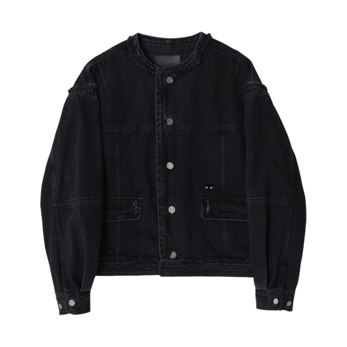 SH2JP820BK Songzio Zzero Round Neck Denim Jumper Dark Grey