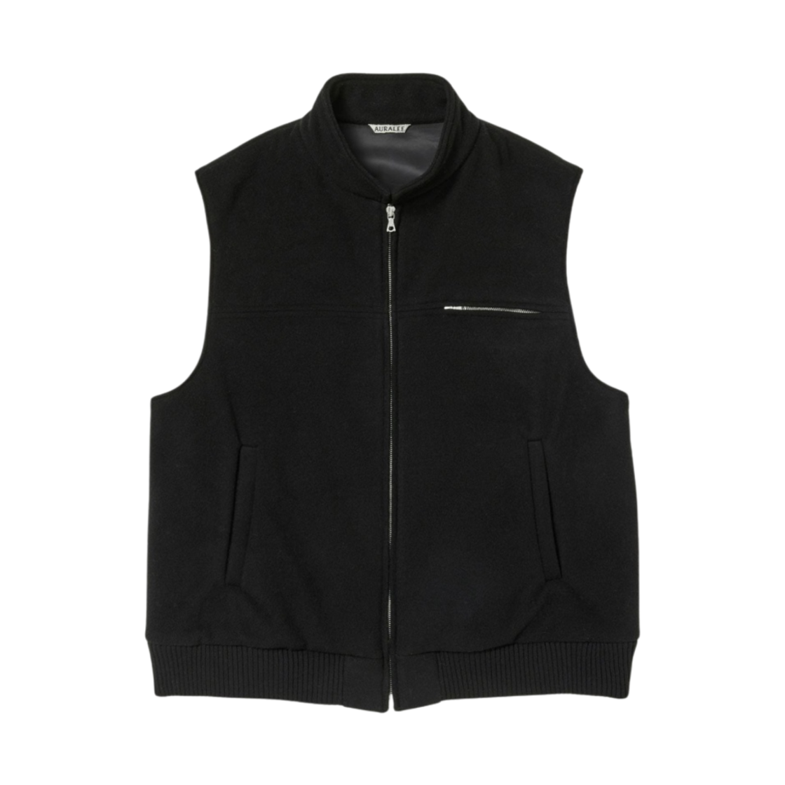 오라리 캐시미어 울 모저 베스트 블랙 - 23AW(Auralee Cashmere Wool Mosser Vest Black - 23AW) - 1