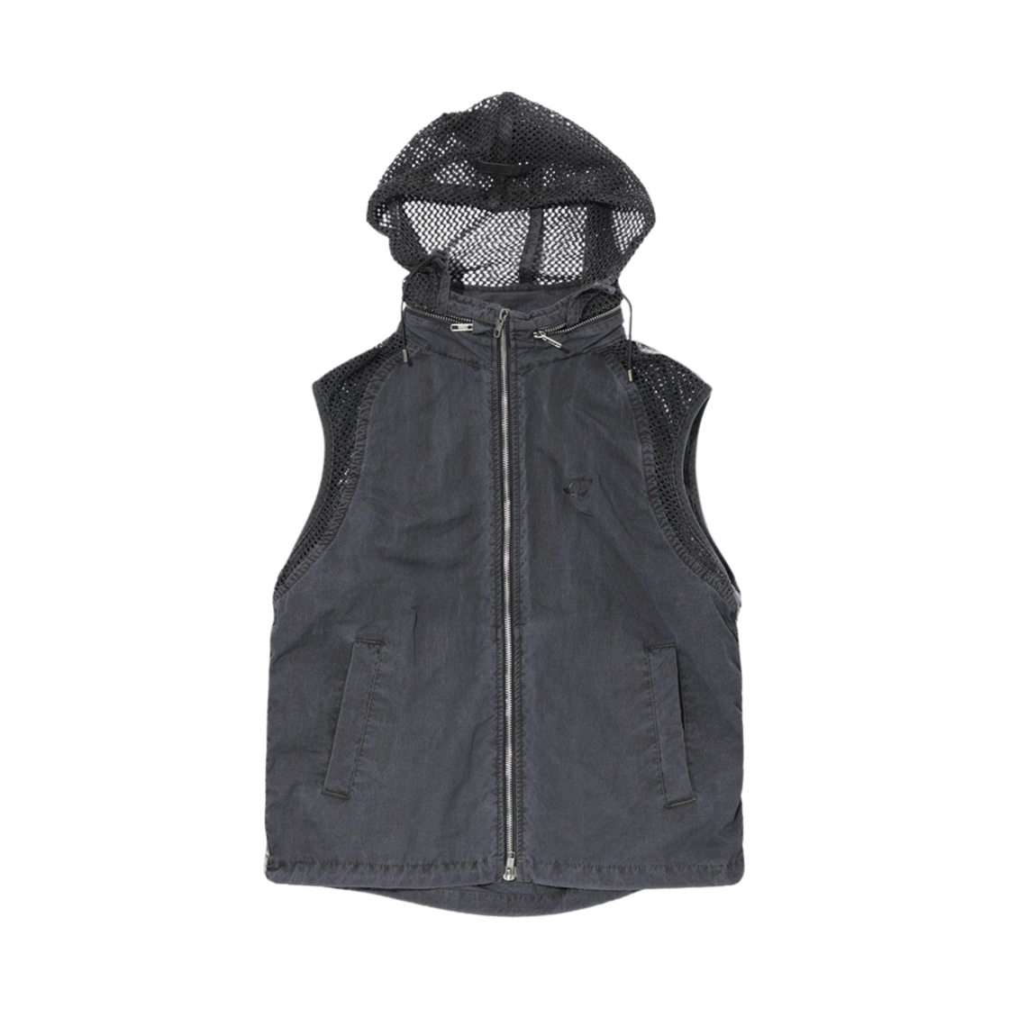아이시토 로고 후드 베스트 차콜(Icyto Logo Hoodie Vest Charcoal)