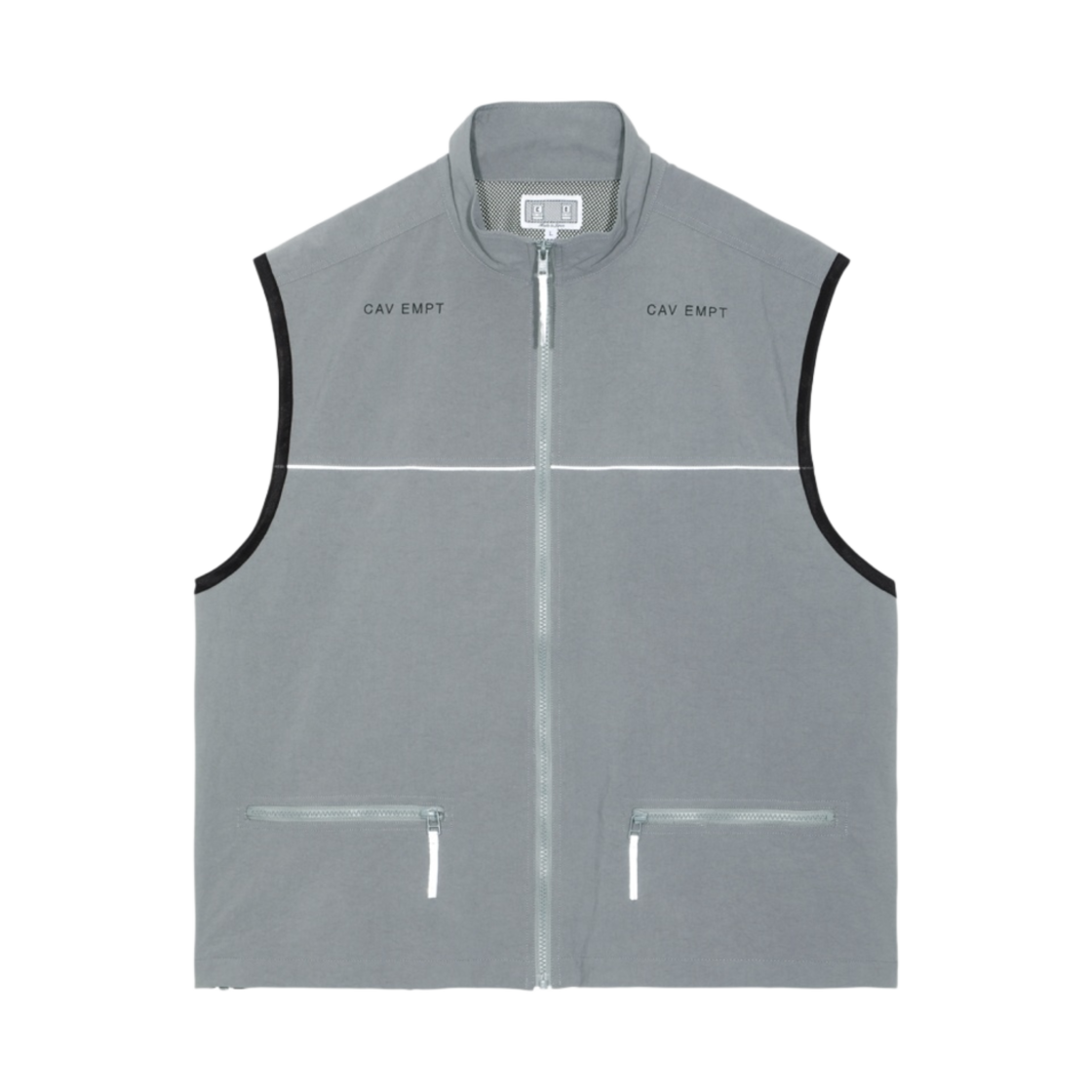 카브엠트 나일론 집 베스트 그레이 - 23SS(Cav Empt Nylon Zip Vest Grey - 23SS) - 1