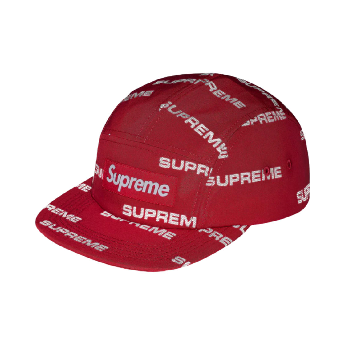 슈프림 리플렉티브 자카드 캠프캡 레드 - 24FW(Supreme Reflective Jacquard Camp Cap Red - 24FW) - 2