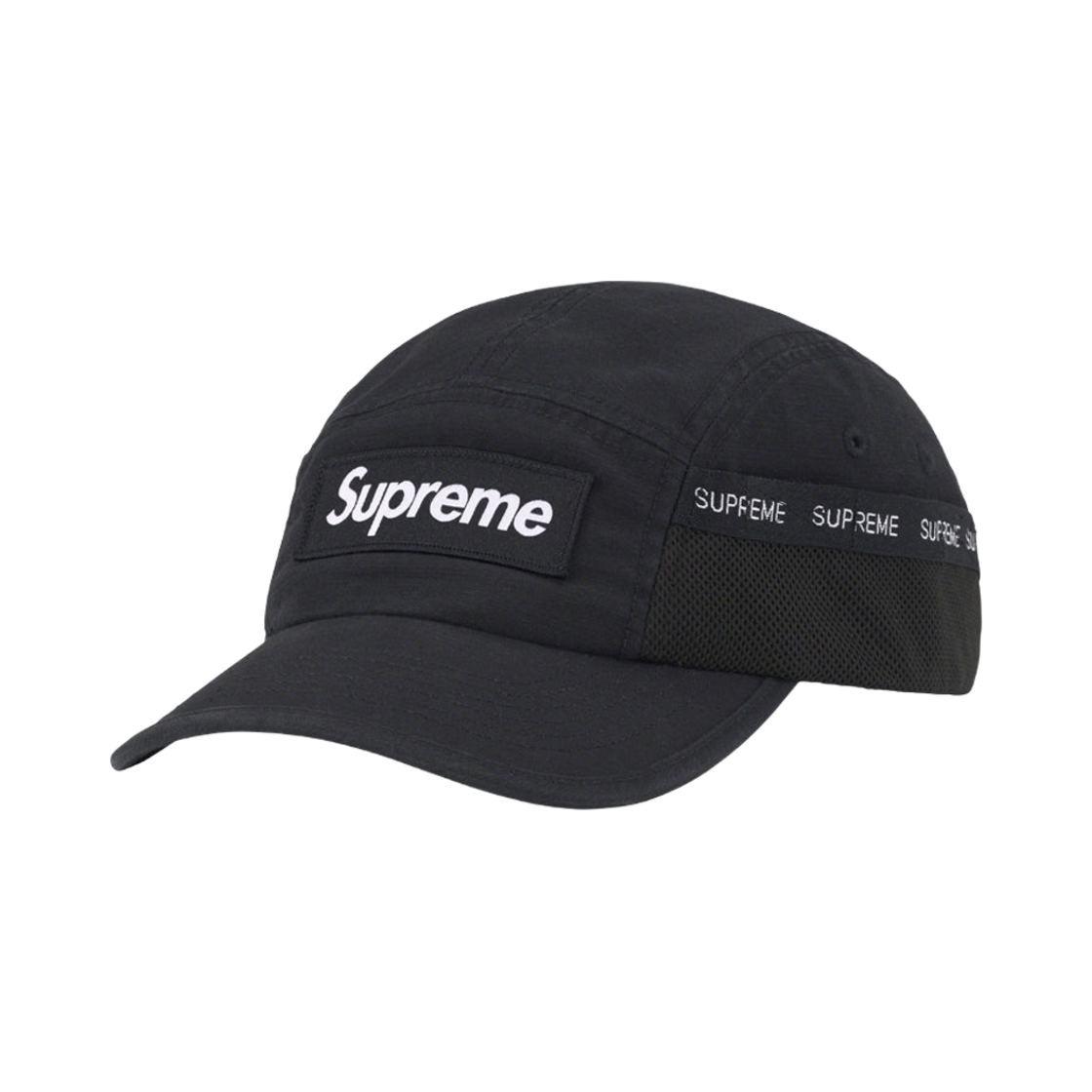슈프림 메쉬 포켓 캠프캡 블랙 - 23FW