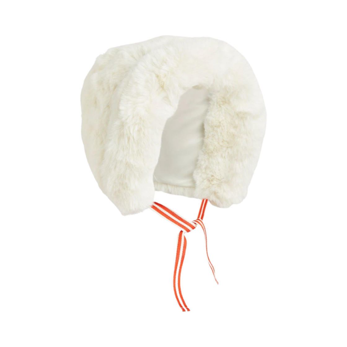 (키즈) 미니 로디니 포우 퍼 햇 오프 화이트((Kids) Mini Rodini Faux Fur Hat Off White)