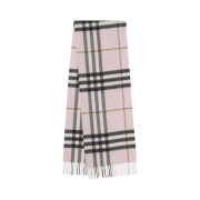 Burberry Classic Check Cashmere Muffler Pale Candy Pink