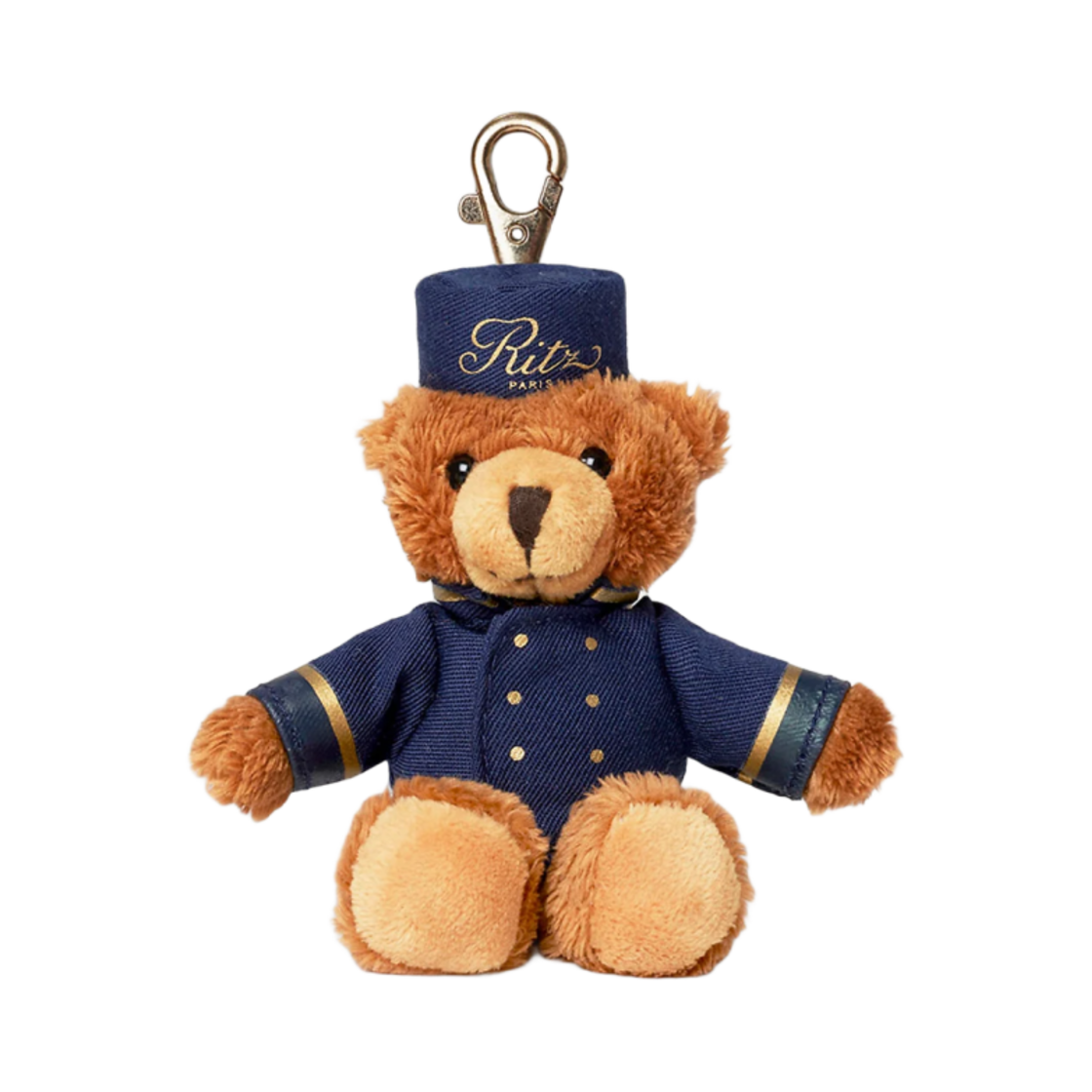 - Ritz Paris Teddy Bear Bellboy Keyring Brown