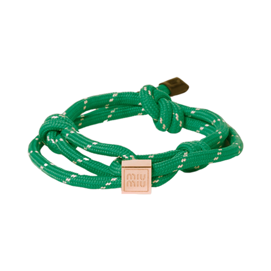 (W) 미우 미우 코드 브레이슬릿 에메랄드 그린